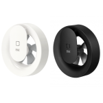 Soler & Palau PAX NORTE Smart Bathroom Fan With Light Humidity Motion Temperature Sensors White And Black Finish