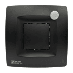 Soler & Palau SILENT DUAL 100 Matt Black extractor de baño silencioso Ø100 mm con sensor de humedad y detector de movimiento