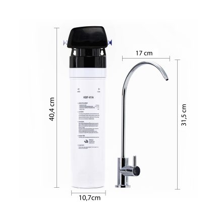HIDROTEK Everpure Ultrafiltration Filter Dimensions 40,4cm Height 10,7cm Width