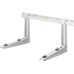 Rodigas MS257 White Wall Bracket For Outdoor Air Conditioner Unit 550x800 mm Heavy Duty Mount Up To 140 kg