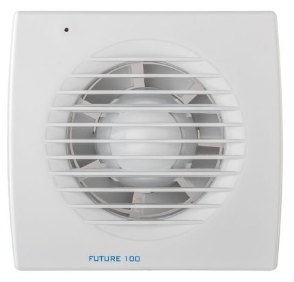 Soler And Palau FUTURE-100 T Bathroom Extract Fan Ø100mm White With Timer Slimline Ventilation