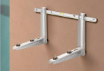 Rodigas MS 230 White Sliding Wall Bracket Mounted On Wall For Outdoor Air Conditioner Unit Installation