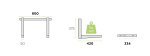 Rodigas MS 230 sliding wall bracket for outdoor unit 420x800mm 140kg - Image 3