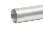 DEC International Semidec Ø100mm semi-flexible aluminium air duct 3m for HVAC and fume extraction