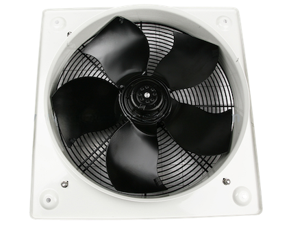 Soler And Palau HXM-400 Steel Axial Fan Connection Side View Ø400mm