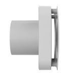 Soler & Palau ECOAIR EVO HT Bad-Abluftventilator – Seitenansicht mit Zeitschaltuhr und Hygrostat-Sensor