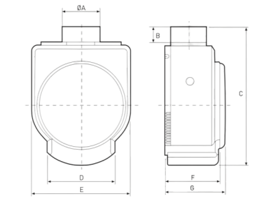 Soler And Palau CK-25 N Kitchen Fan Dimensions 304 mm Height 218 mm Width 100 mm Duct Connection
