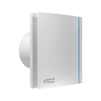 Soler & Palau SILENT-200 CRZ DESIGN 120 mm Bathroom Fan With Automatic Shutter And Ball Bearings
