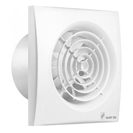 Soler And Palau SILENT-200 CRZ Ø120 mm Bathroom Fan With Timer White PVC