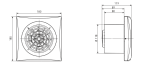 Soler & Palau SILENT-200 CZ quiet axial bathroom extract fan