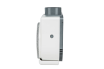 Soler And Palau CK-40 F Ø100 mm White PVC Kitchen Extract Fan Side View