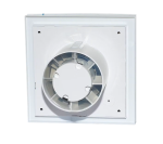 Soler And Palau SILENT-100 DESIGN Bathroom Extractor Fan With Automatic Backdraft Damper For Reverse Airflow Protection