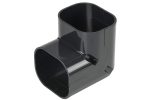 INABA DENKO SC-77-A Anthracite Grey 90 Degree Vertical Duct Elbow Slimduct