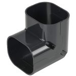 INABA DENKO SC-77-A Anthracite Grey 90 Degree Vertical Duct Elbow Slimduct