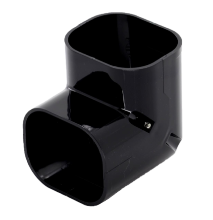 INABA DENKO SC-77-K Black 90 Degree Vertical Duct Elbow Decorative Slimduct