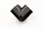 INABA DENKO SC-77-K 90 Degree Vertical Duct Elbow Slimduct Black PVC