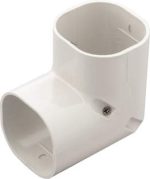 INABA DENKO SC-77-W Slimduct Vertical Elbow 90 Degree With Stainless Steel Screws