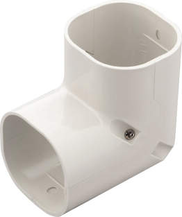 INABA DENKO SC-77-W Slimduct Vertical Elbow 90 Degree With Stainless Steel Screws