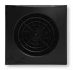 Soler And Palau SILENT-100 CZ Black Bathroom Fan Front View Matt Black Ø100mm