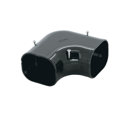 INABA DENKO SK-77-A Flat Elbow 90 Degree Slimduct Anthracite Grey PVC