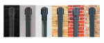 INABA DENKO Slimduct Anthracite Grey PVC Trunking System On Facade