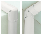 INABA DENKO SC-77-W Slimduct Vertical Elbow 90 Degree Mounting Illustration