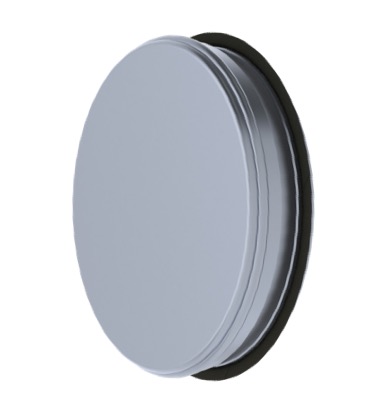 ETS NORD NAL Ø160mm Air Duct End Cap Galvanised Steel With Rubber Seal