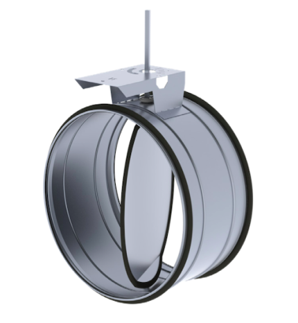 ETS NORD KRTS-4 Ø630mm Round Shut Off Regulating Damper Steel With Gasket Platform
