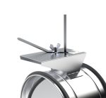 ETS NORD KRTS-4 Manual Handle With Round Regulating Shut Off Damper PlatformDamper With Platform