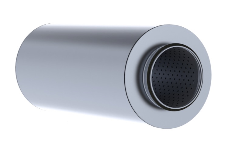 ETS NORD NRF 50 Ø100mm Round Silencer 900mm With 50mm Insulation ETS NORD NRF 50 Ø100mm Round Silencer 900mm With 50mm Mineral Wool