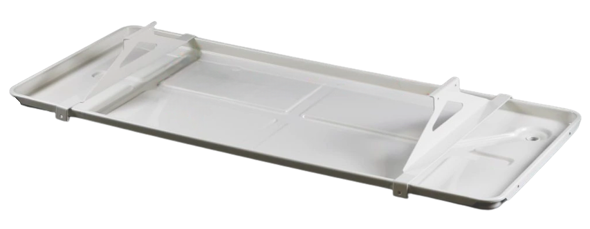 rodigas-VS110-condensate-try-VS120-brackets-for-tray-white-310x830mm Rodigas VS110 Condensate Tray And VS120 Hanging Brackets For Efficient Condensate Collection And Drainage
