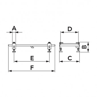 Tecnosystemi SCD500082 Floor Mount Condensate Drain Pan Dimensions 980mm 150kg