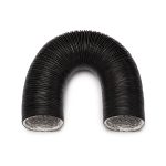 HavenPoint ProFlex 5X Black Ø100mm 3m Laminated Aluminium Air Duct Vapour Proof -30°C +140°C