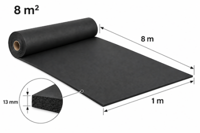 Armacell ARMAFLEX ACE-13-99/EA Self-Adhesive Insulation Sheet Dimensions 13 mm × 1 m × 8 m With 8 m² Coverage