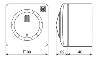 Soler And Palau REB-ECOWATT Speed Controller Dimensions 80 × 80 × 68 mm For EC Ventilation Fan Control Systems