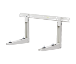 odigas MS 224 White Sliding Wall Bracket With Safety Hook 375mm By 465mm Supporting Outdoor Air Conditioner Or Heat Pump Units Up To 140kg
