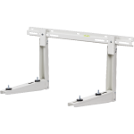 odigas MS 224 White Sliding Wall Bracket With Safety Hook 375mm By 465mm Supporting Outdoor Air Conditioner Or Heat Pump Units Up To 140kg