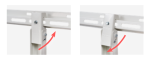 Rodigas MS 224 Sliding Wall Bracket Regulating System Illustration Showing Safety Hook Adjustment For Secure Outdoor Unit Mounting