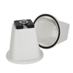 Rodigas SP 510 White Cone Floor Supports With Anti Vibration And Anti Slip Rubber Rings For Outdoor AC