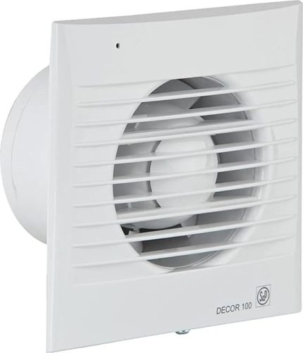 Soler & Palau Silent 100 CR Axial Bathroom Extractor Fan With Slim Front Grille