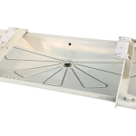 Tecnosystemi BLUE RIVER SCD300030 condensate drain pan 1250×500mm with adjustable mounting brackets ivory