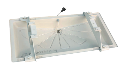 Bandeja de recogida de condensados Tecnosystemi BLUE RIVER SCD300030 con compartimento para la instalación de un cable calefactor