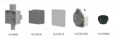 HL 138N Air Conditioner Condensate Trap Components Including Siphon Cartridge Cover Plate And Drain Body