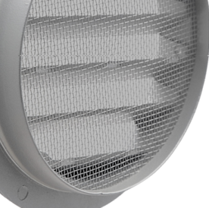 DEC International DSAV-C Circular Louvre Weather Protection Grille With 2 mm Insect Screen For Ventilation