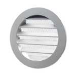 DEC International DSAV-125 C Aluminium External Vent Grille Ø125 mm With Insect Screen And Weather Protection