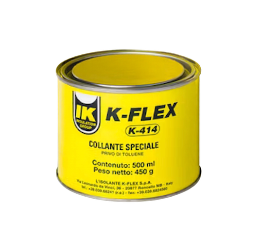 K-FLEX K-414 Contact Adhesive 0.5 L K-FLEX K-414 Contact Adhesive 0.5 L For Bonding K-FLEX Elastomeric Pipe And Duct Insulation