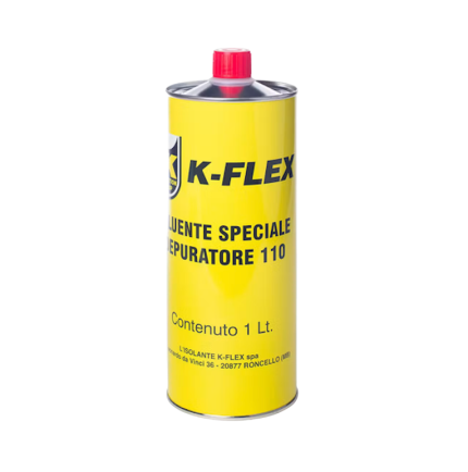 K-FLEX 110 Adhesive Thinner And Surface Cleaner 1 L For Elastomeric Insulation And Metal Surface Preparation