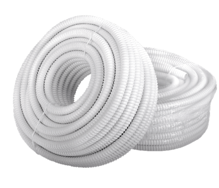 RODIGAS TU20 Corrugated Condensate Drain Pipe Ø20 mm White 30 m RODIGAS TU20 Corrugated Condensate Drain Pipe Ø20 mm White PVC 30 m For Air Conditioning And Split Systems