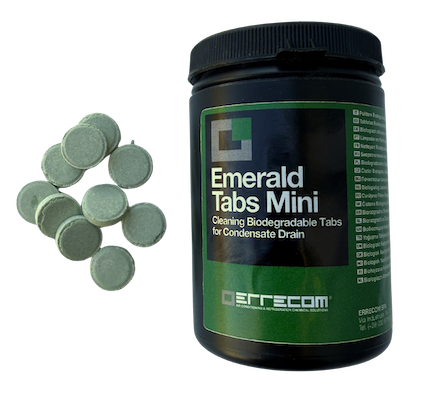 Errecom Emerald Tabs Mini Professional AC Drain Cleaning Tablets 100 pcs For Condensate Drain Maintenance