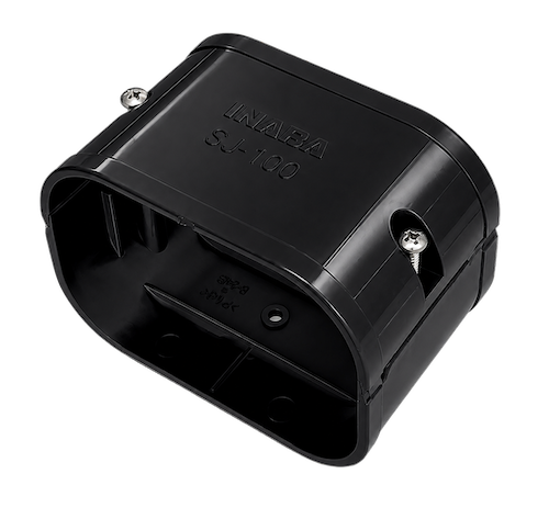 INABA DENKO SJ-100-K Black Duct Coupler For SLIMDUCT SD-100 Lineset Cover INABA DENKO SJ-100-K Duct Coupler For SLIMDUCT SD-100 Lineset Cover In Black For Refrigerant Pipe Trunking Systems